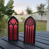 Gothic Window Tealight Book Nook | Cathedral | Bookshelf Decor