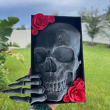 Skull Book Nook | Bookshelf Decor | Dark Romance | Horror |-Create Fantasy Crafts