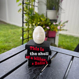 Eggward | Book Pile  | Bookshelf Decor