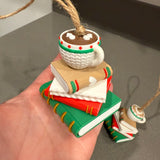 Bookish Ornament | Hot Cocoa | Coffee | Christmas | Xmas Tree Decor