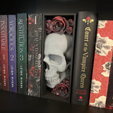 Skull Book Nook Book End Thin Version Bookshelf Decor-Create Fantasy Crafts