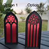 Gothic Window Tealight Book Nook | Cathedral | Bookshelf Decor