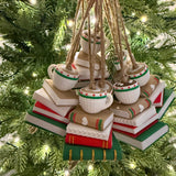 Bookish Ornament | Hot Cocoa | Coffee | Christmas | Xmas Tree Decor