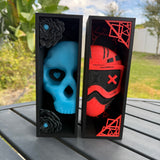 Mask and Skull Book Nook set | Bookish Merch | Bookshelf Decor | Dark Romance