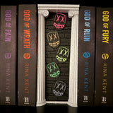 Legacy Of Gods Book Nook Set | Officially Licensed | Rina Kent | Bookshelf Decor | Bookish Merch