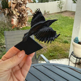 Raven book decor set | Bookshelf Shelf Decor