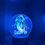 Call me Ghost - Light Up Laser Engraved Acrylic Decor-Create Fantasy Crafts
