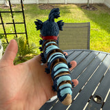 Ello Worm - 3D Print - Articulating - Decor-Create Fantasy Crafts