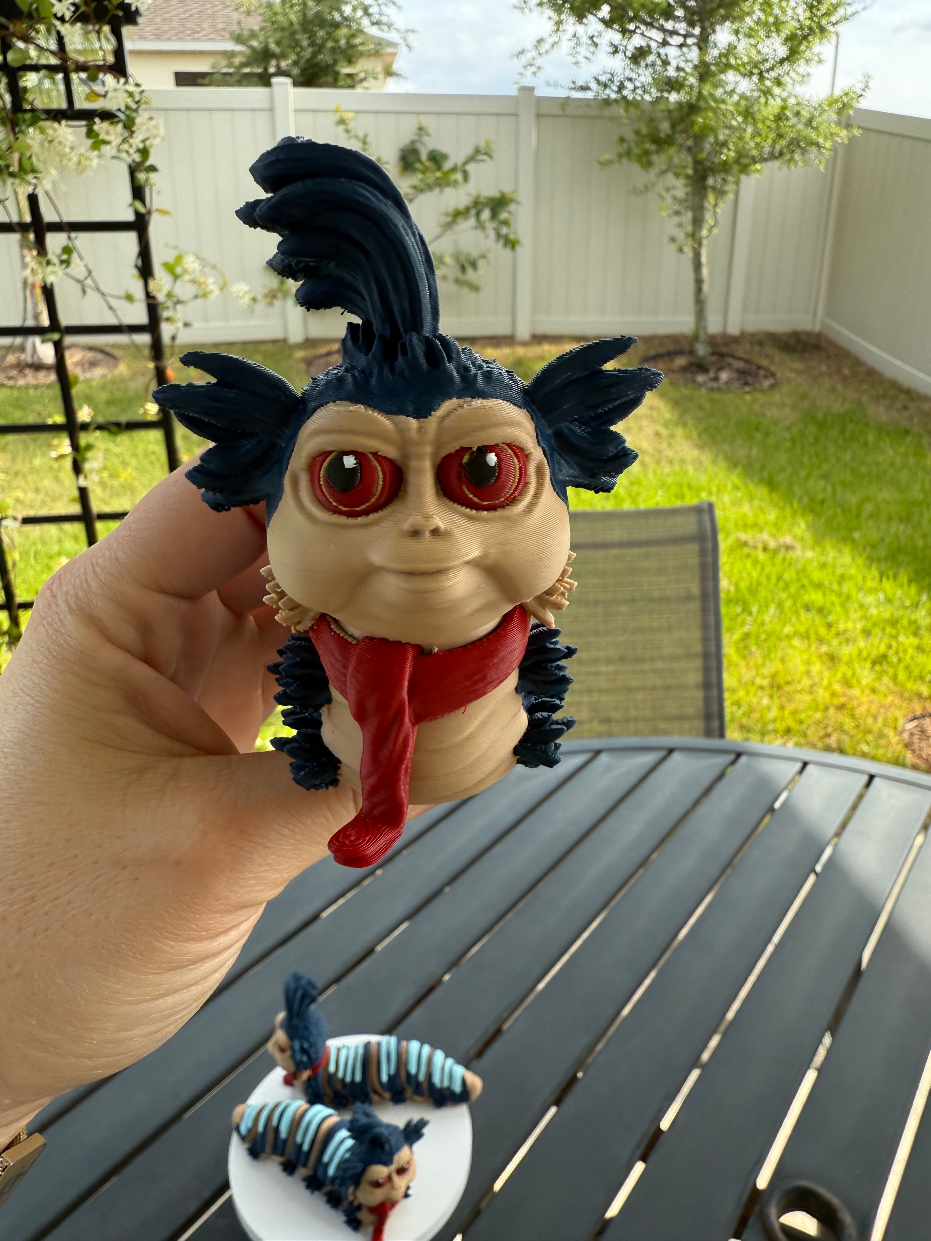 Ello Worm - 3D Print - Articulating - Decor-Create Fantasy Crafts