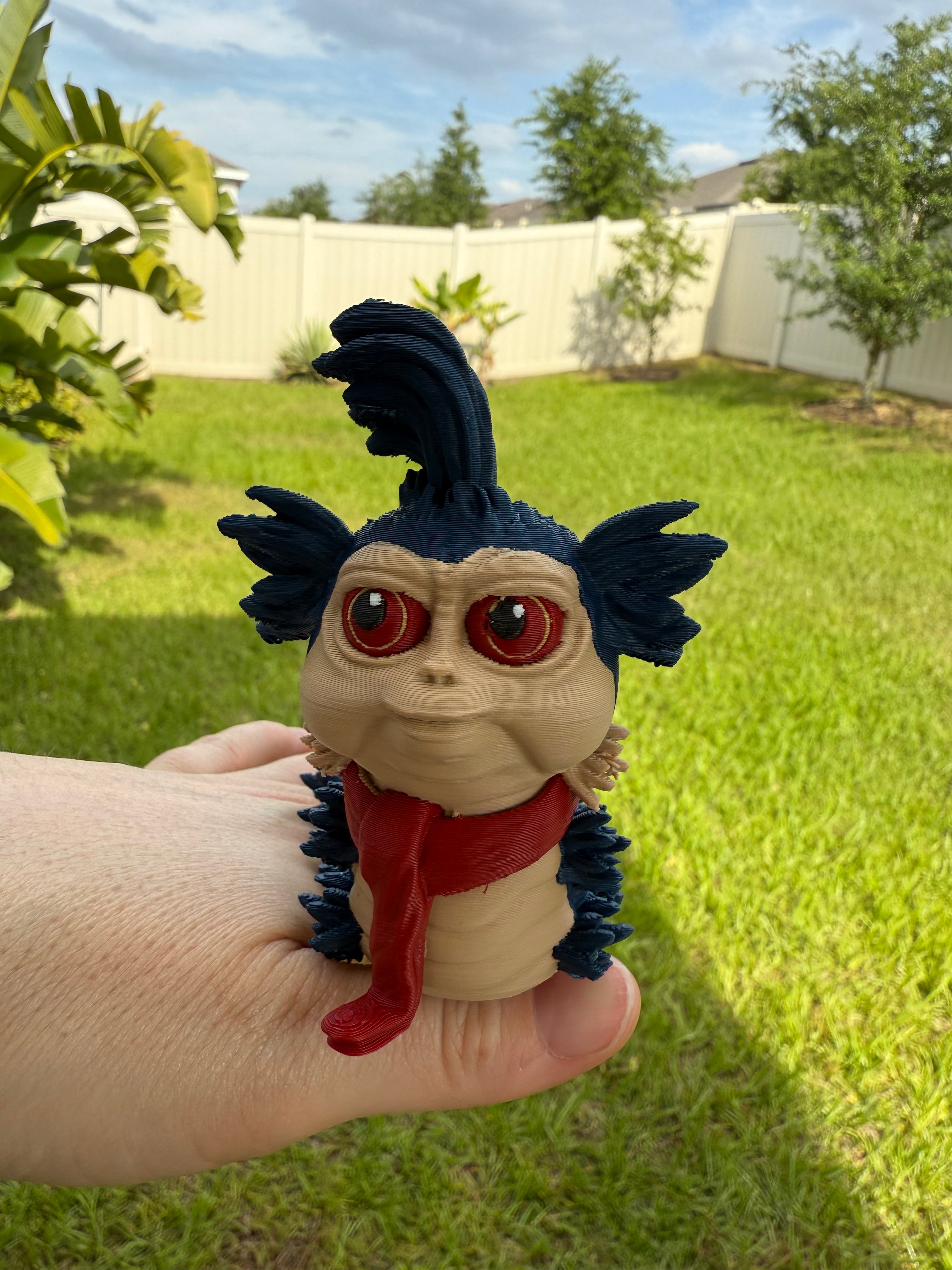Ello Worm - 3D Print - Articulating - Decor-Create Fantasy Crafts