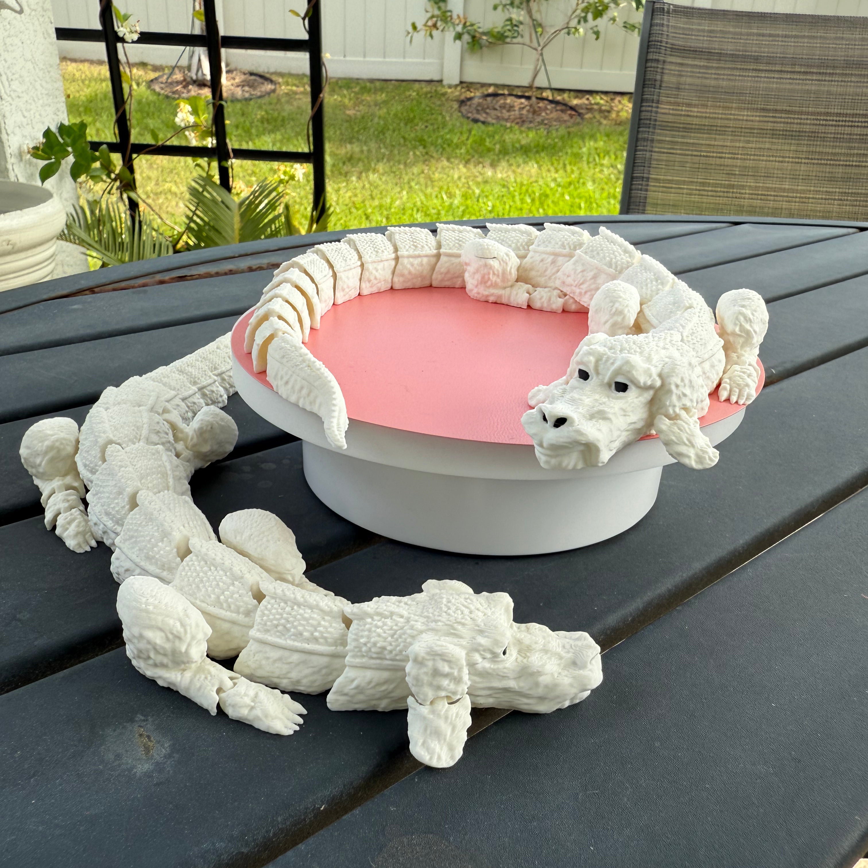Luck Dragon | Articulating 3D Print | Bookshelf | Movie Decor |-Create Fantasy Crafts