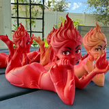 Fire Sprite Bookshelf Decor Bookish Merch-Create Fantasy Crafts