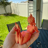 Fire Sprite Bookshelf Decor Bookish Merch-Create Fantasy Crafts