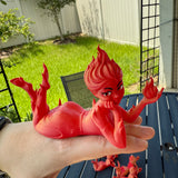 Fire Sprite Bookshelf Decor Bookish Merch-Create Fantasy Crafts