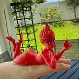 Fire Sprite Bookshelf Decor Bookish Merch-Create Fantasy Crafts