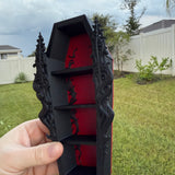Gothic Coffin Mini Shelf | Book Shelf Decor
