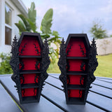 Gothic Coffin Mini Shelf | Book Shelf Decor