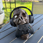 Zombie Headphone and Controller Holder | Horror | Desk Decor | Hand Painted |-Create Fantasy Crafts