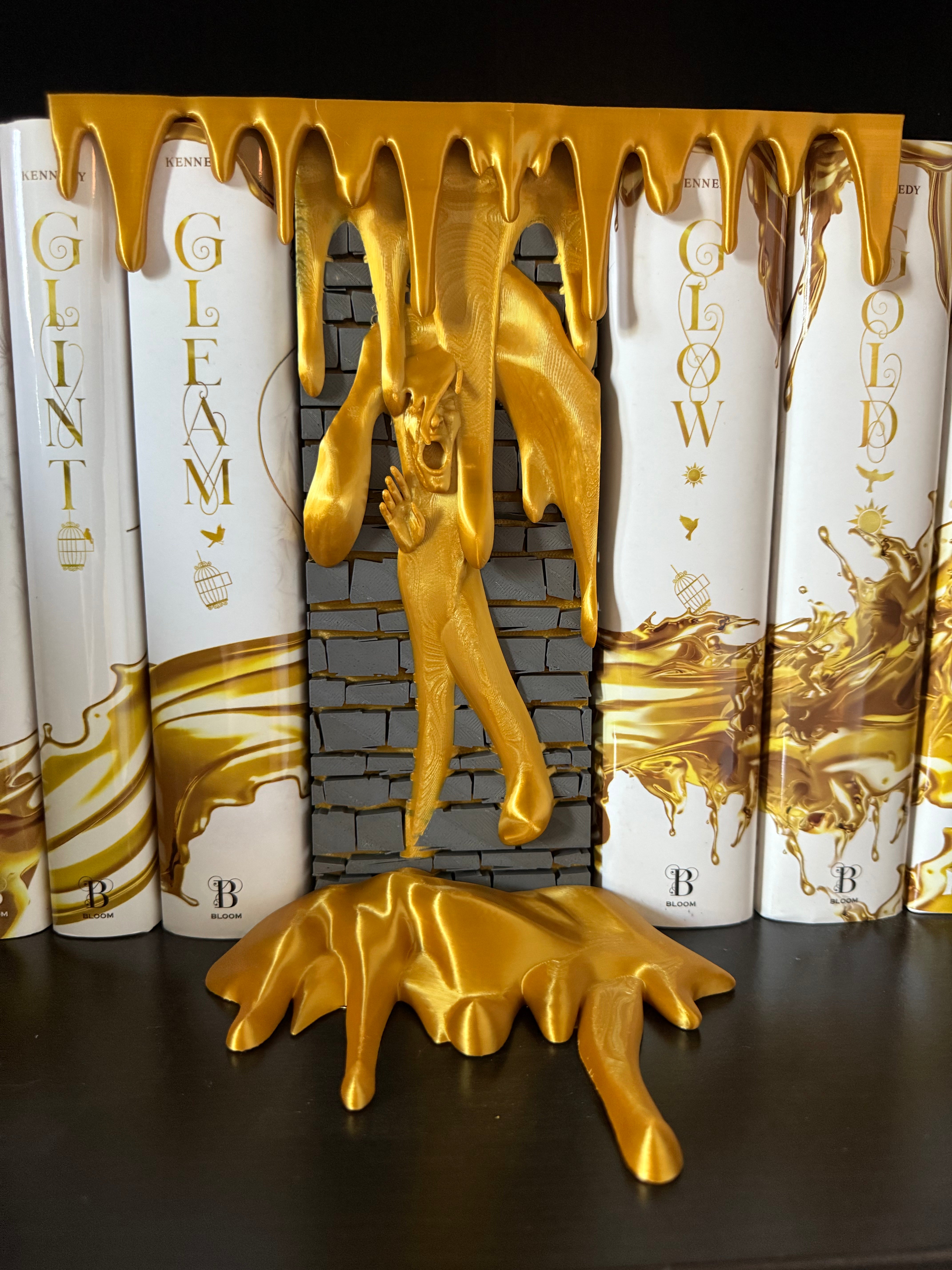 Dripping Gold Wall Book Nook | Bookish Merch | Bookshelf Decor | Romantasy |-Create Fantasy Crafts