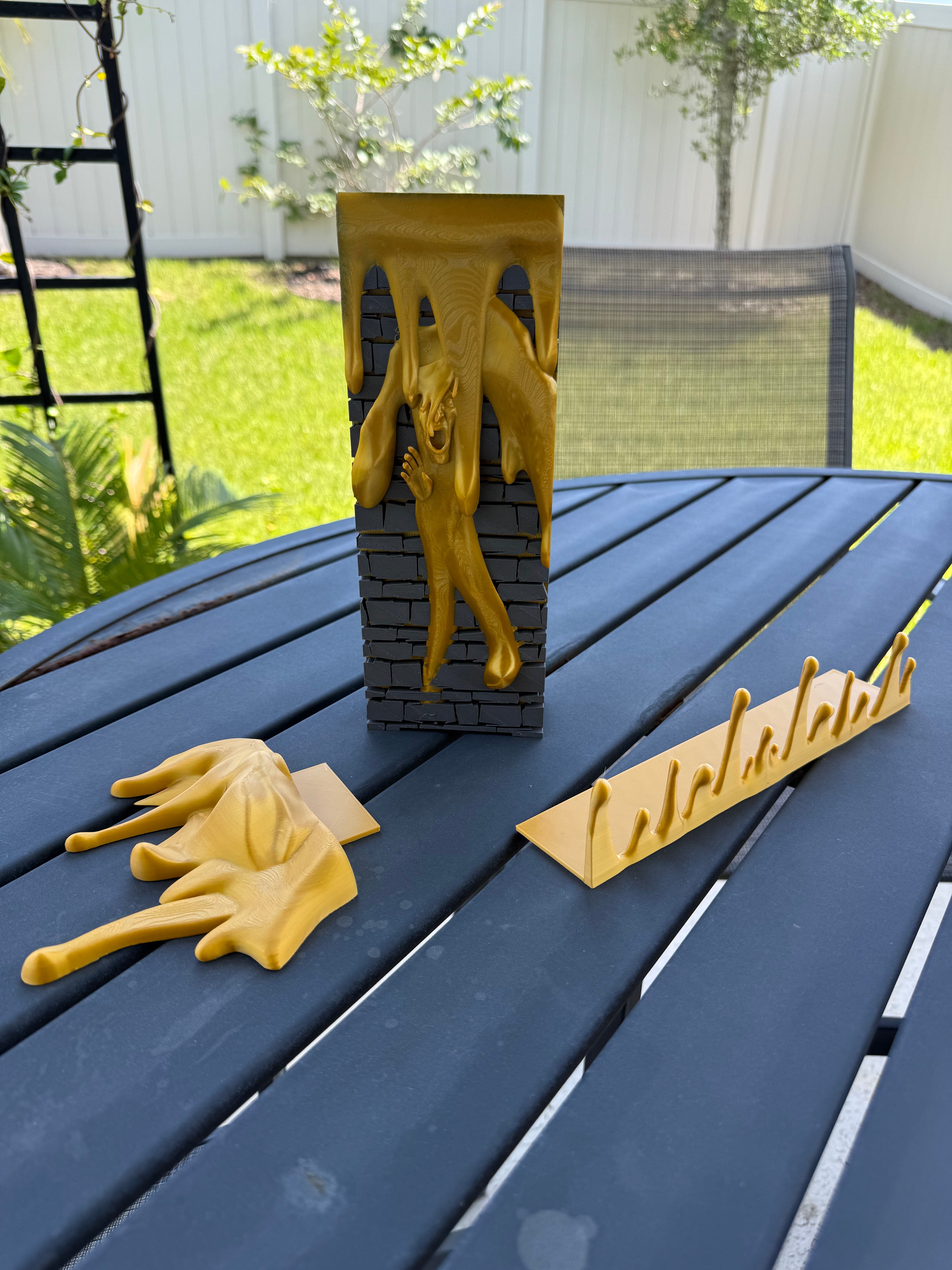 Dripping Gold Wall Book Nook | Bookish Merch | Bookshelf Decor | Romantasy |-Create Fantasy Crafts