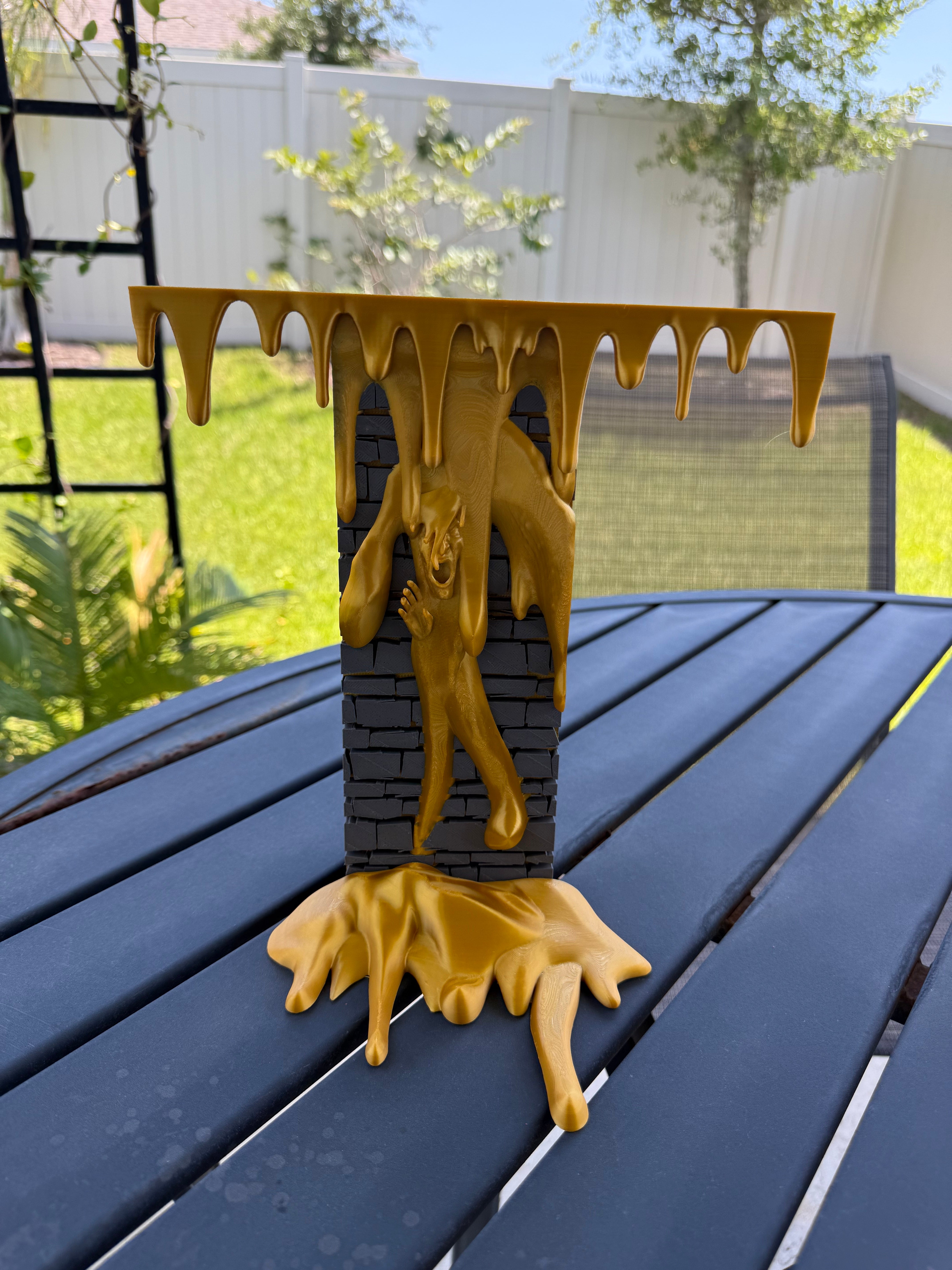 Dripping Gold Wall Book Nook | Bookish Merch | Bookshelf Decor | Romantasy |-Create Fantasy Crafts