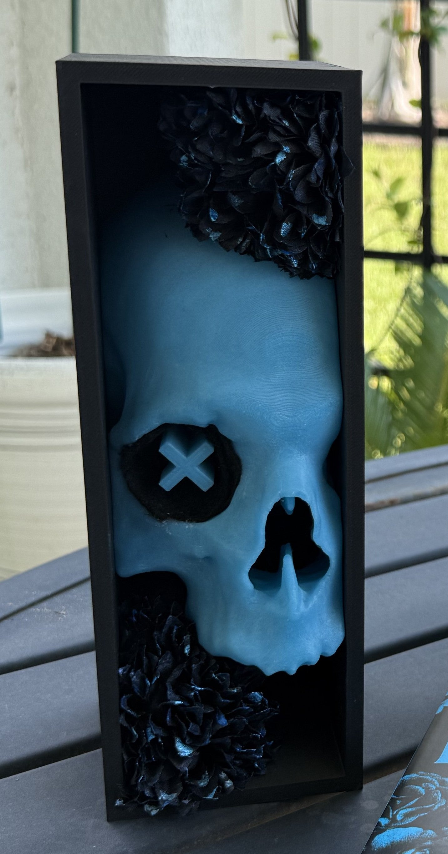 Skull Flower Book Nook | Bookish Merch | Bookshelf Decor | Dark Romance-Create Fantasy Crafts