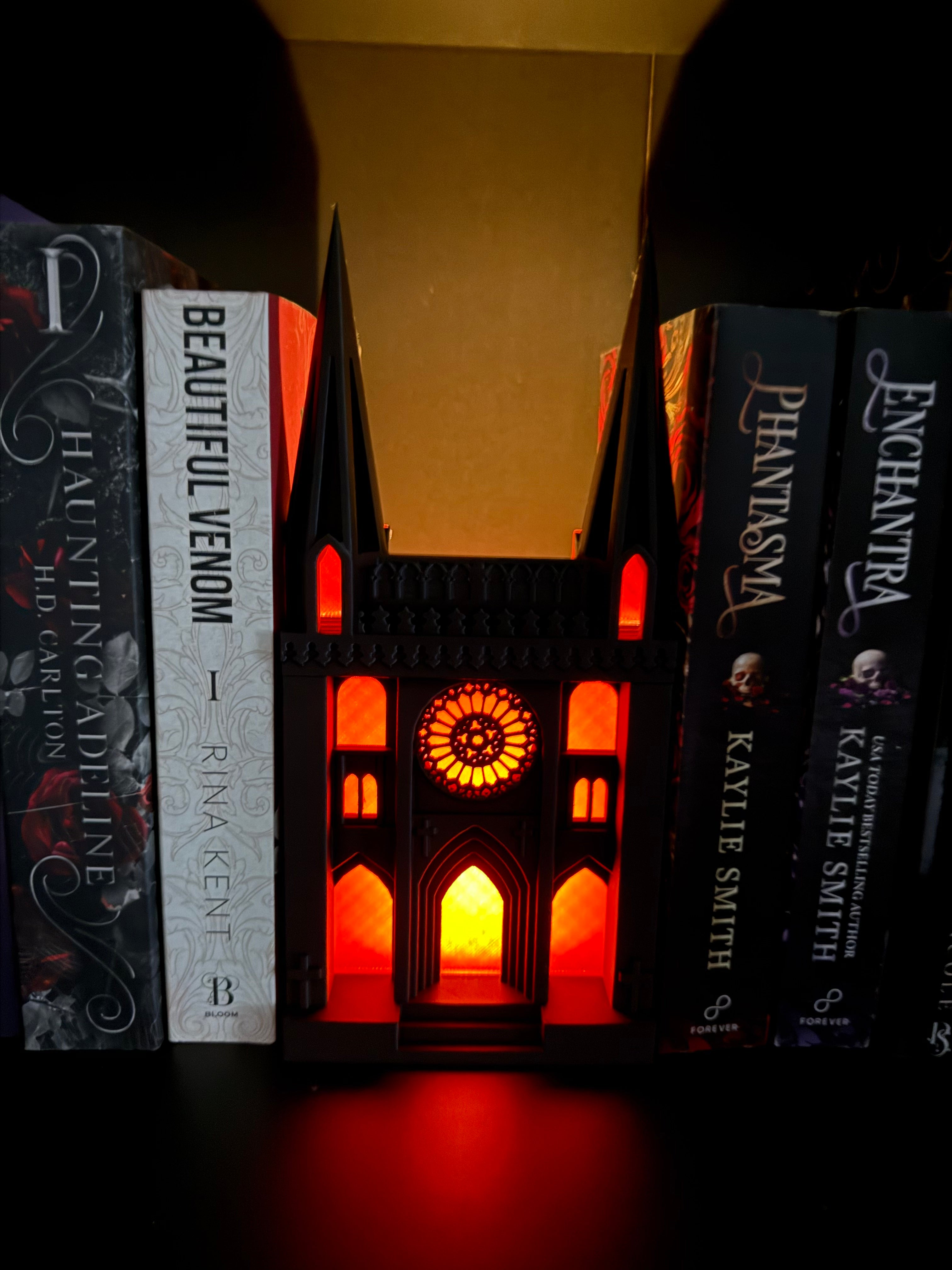 Cathedral Tealight Book Nook | Gothic Decor | Dark Romance | Horror |-Create Fantasy Crafts
