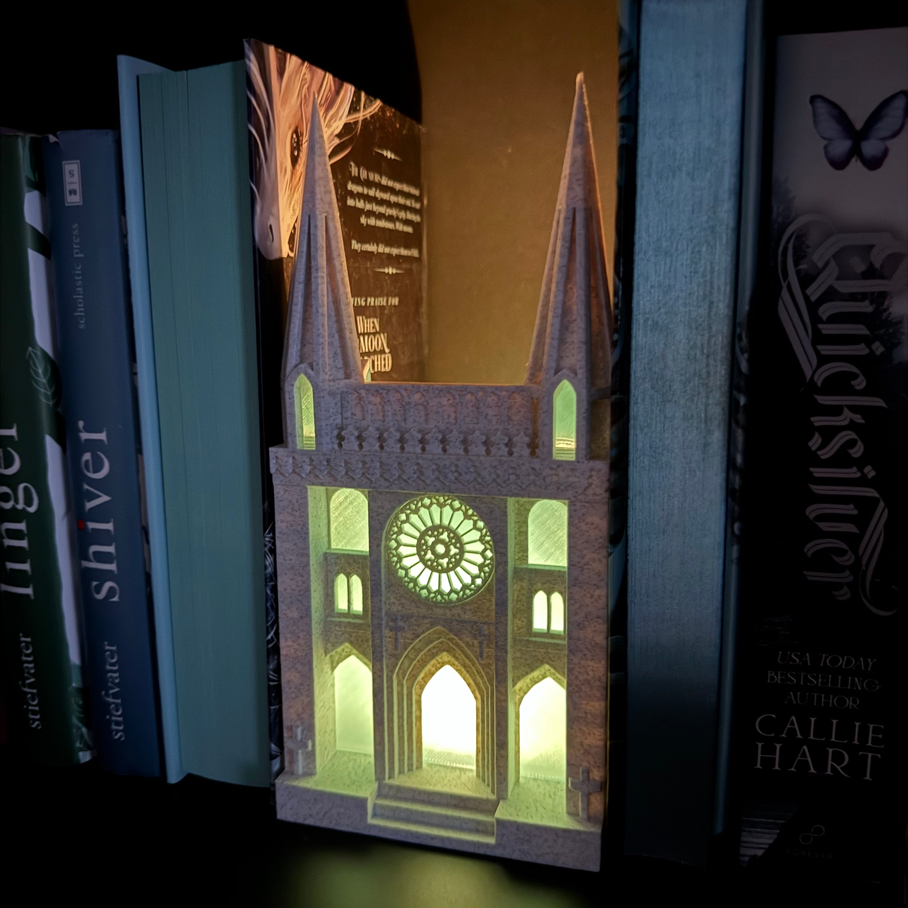 Cathedral Tealight Book Nook | Gothic Decor | Dark Romance | Horror |-Create Fantasy Crafts