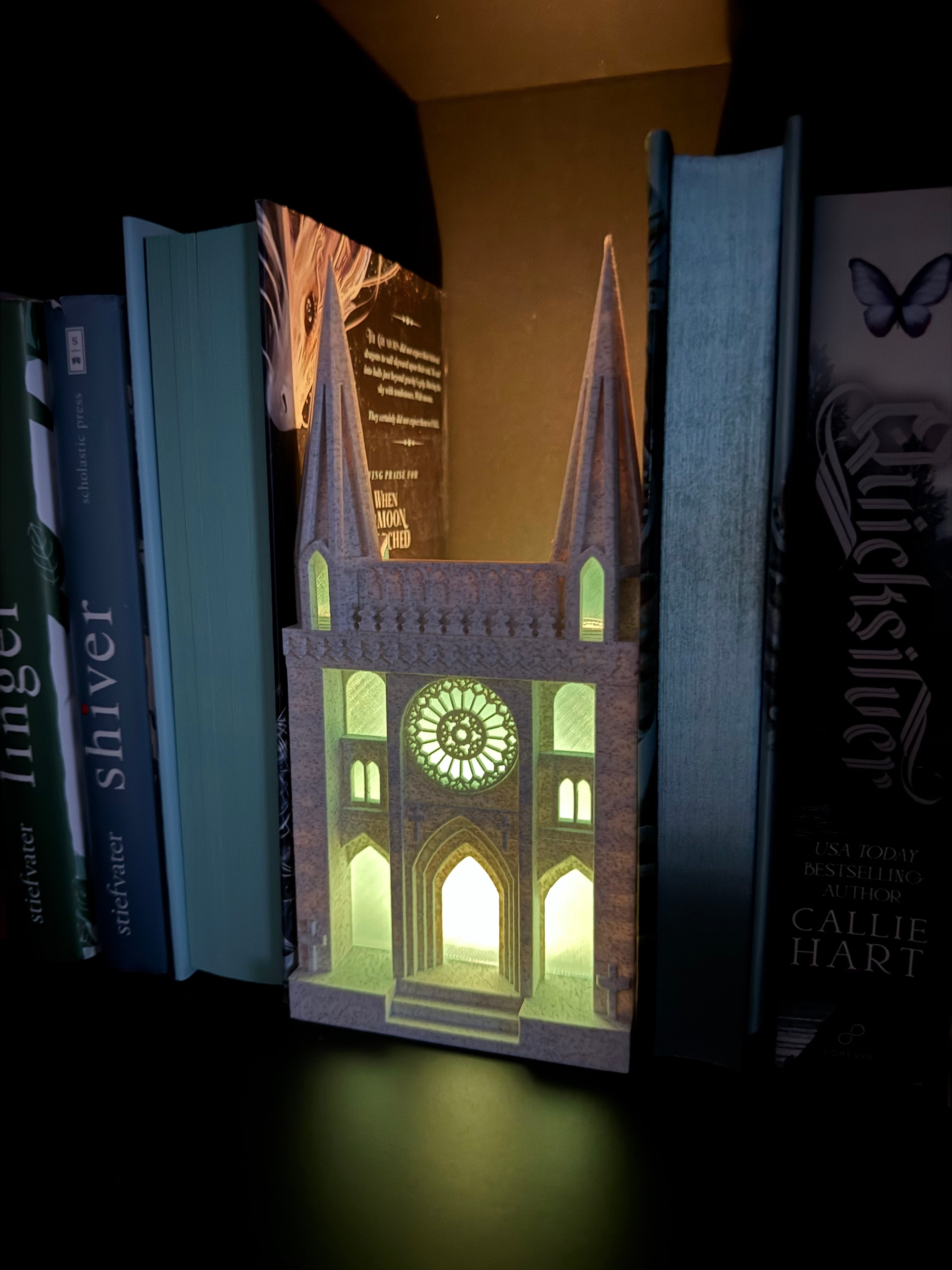 Cathedral Tealight Book Nook | Gothic Decor | Dark Romance | Horror |-Create Fantasy Crafts