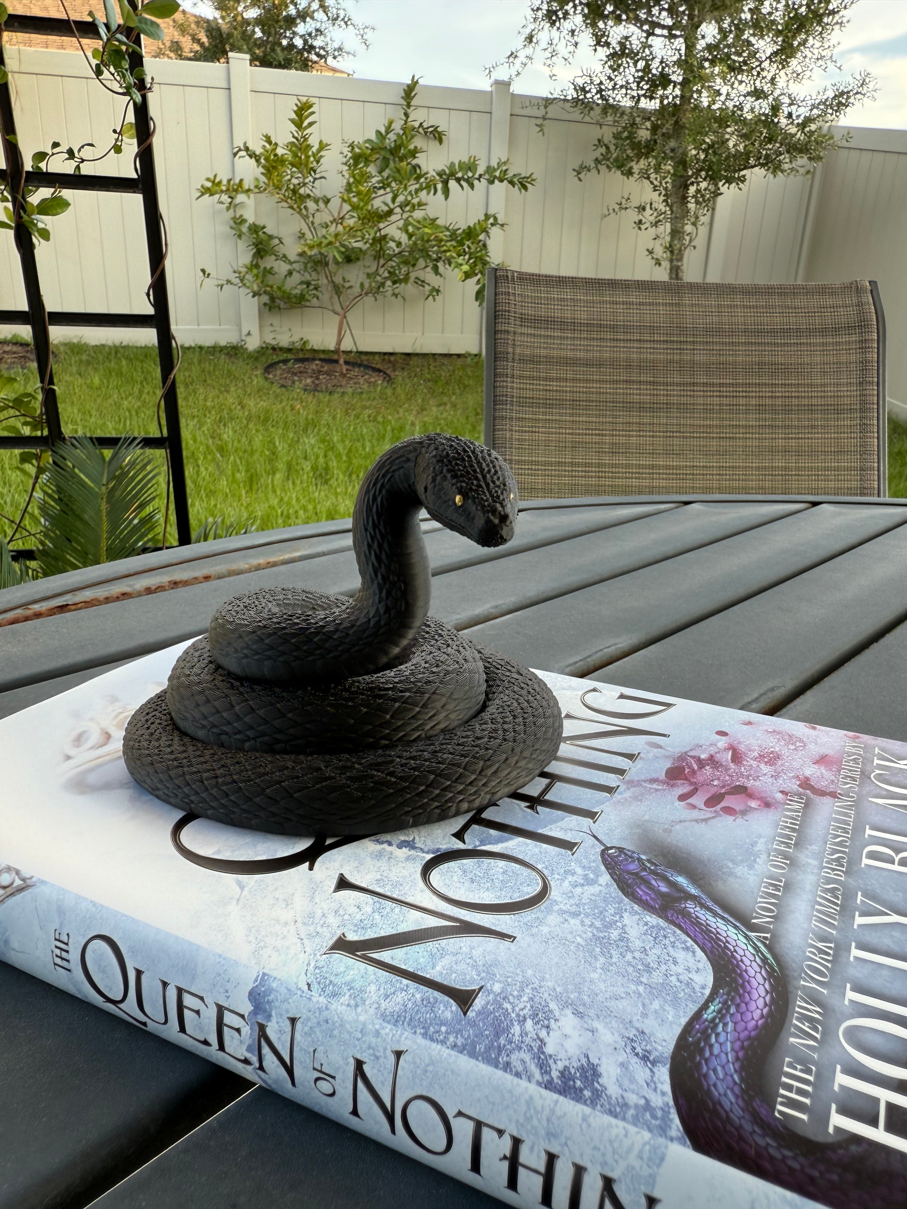 Black Snake Bookshelf Decor-Create Fantasy Crafts