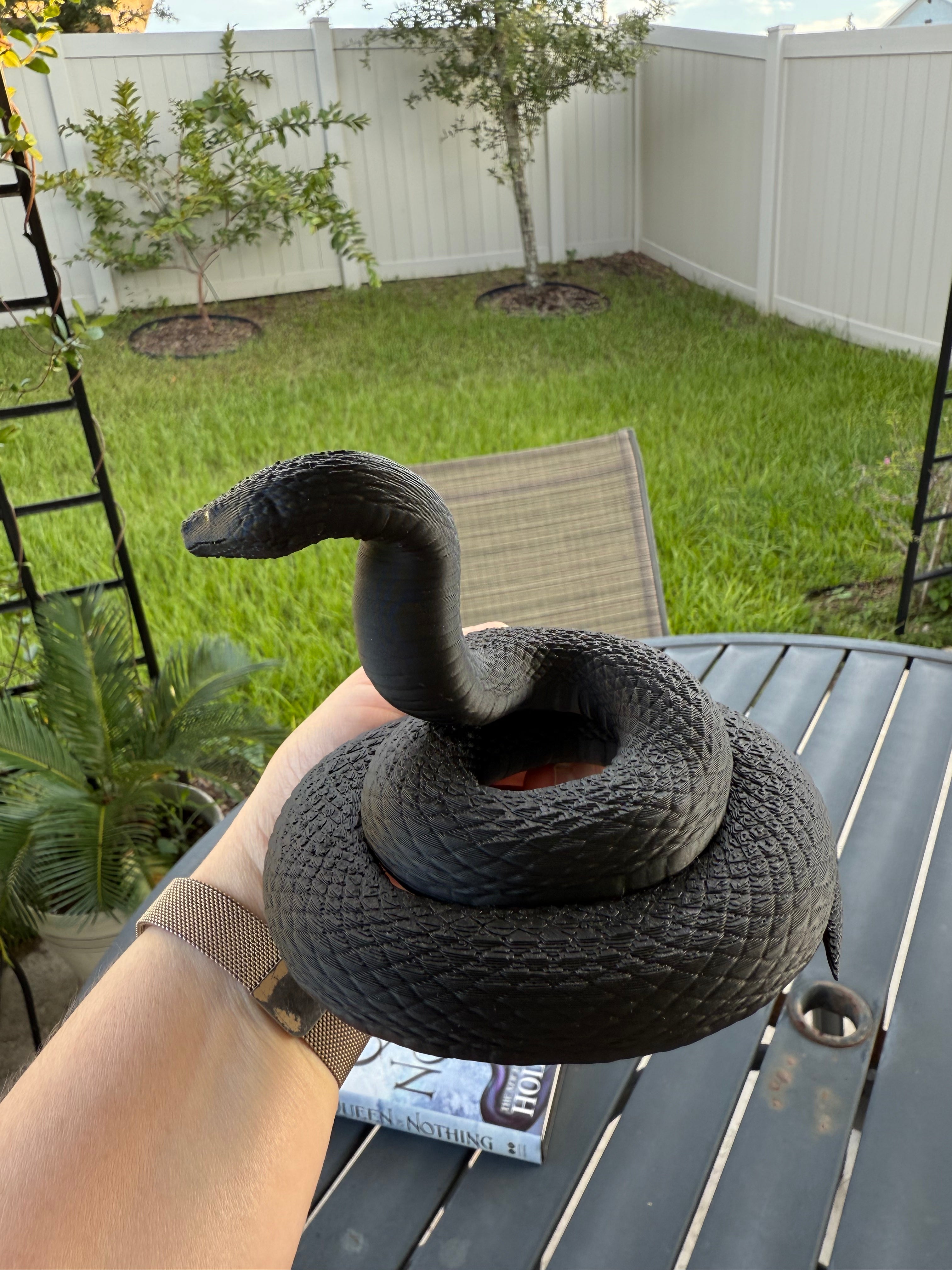 Black Snake Bookshelf Decor-Create Fantasy Crafts