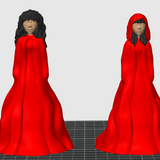 Cloaked Female Bookshelf Decor Bookish Merch - Customizable Colors