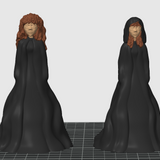 Cloaked Female Bookshelf Decor Bookish Merch - Customizable Colors