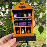Spooky Book Tracker | Bookshelf Decor Bookish Merch