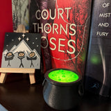 Cauldron Tealight Holder Bookshelf Decor Cute Spooky Decor 3d printed