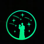 Starfall Decal - Holographic Opal White / Glow in the Dark-Create Fantasy Crafts