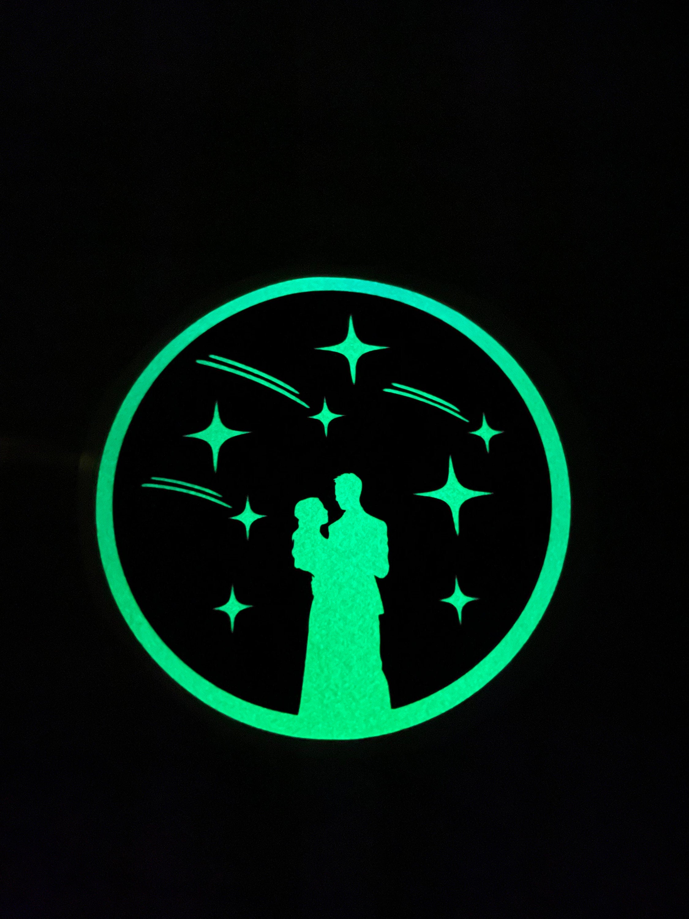 Starfall Decal - Holographic Opal White / Glow in the Dark-Create Fantasy Crafts
