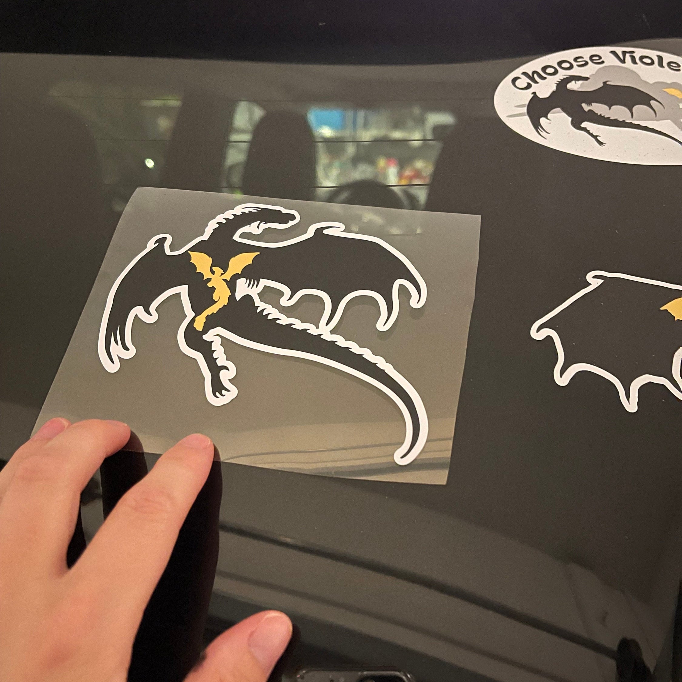 Fancy Dragon Decal-Create Fantasy Crafts