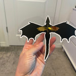 Dragon Decal - White Outline-Create Fantasy Crafts