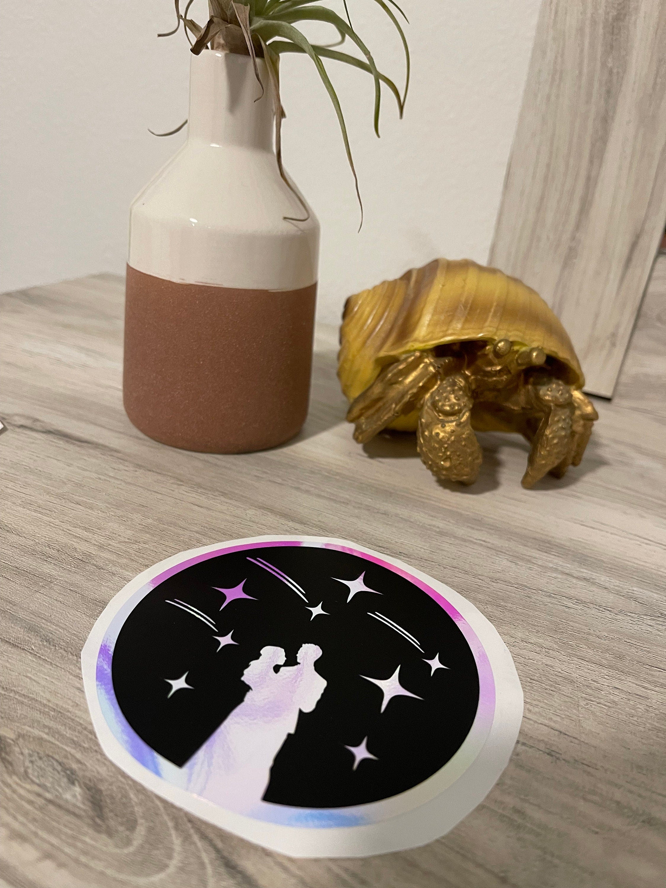 Starfall Decal - Holographic Opal White / Glow in the Dark-Create Fantasy Crafts