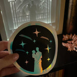 Starfall Decal - Holographic Opal White / Glow in the Dark-Create Fantasy Crafts