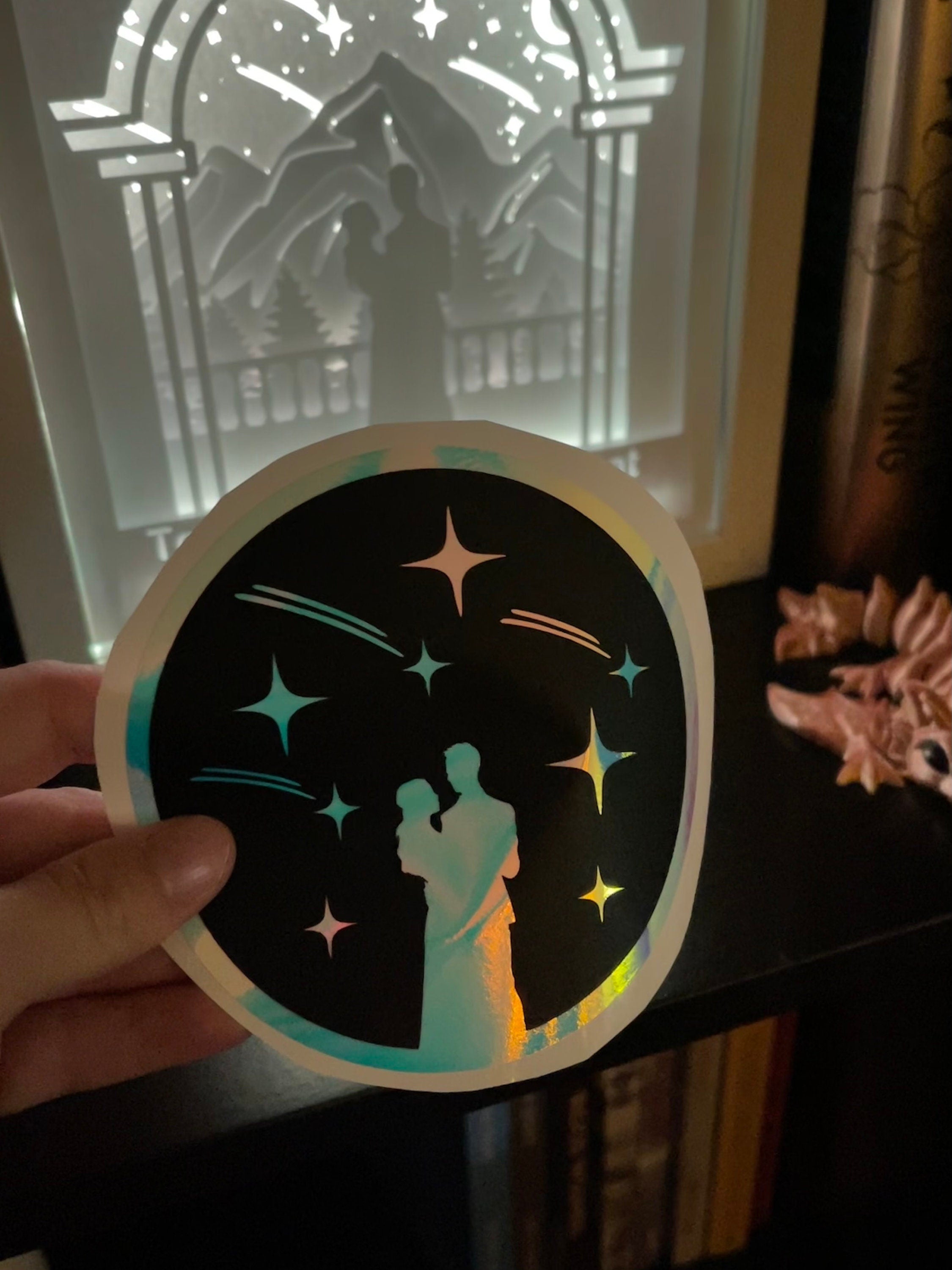 Starfall Decal - Holographic Opal White / Glow in the Dark-Create Fantasy Crafts