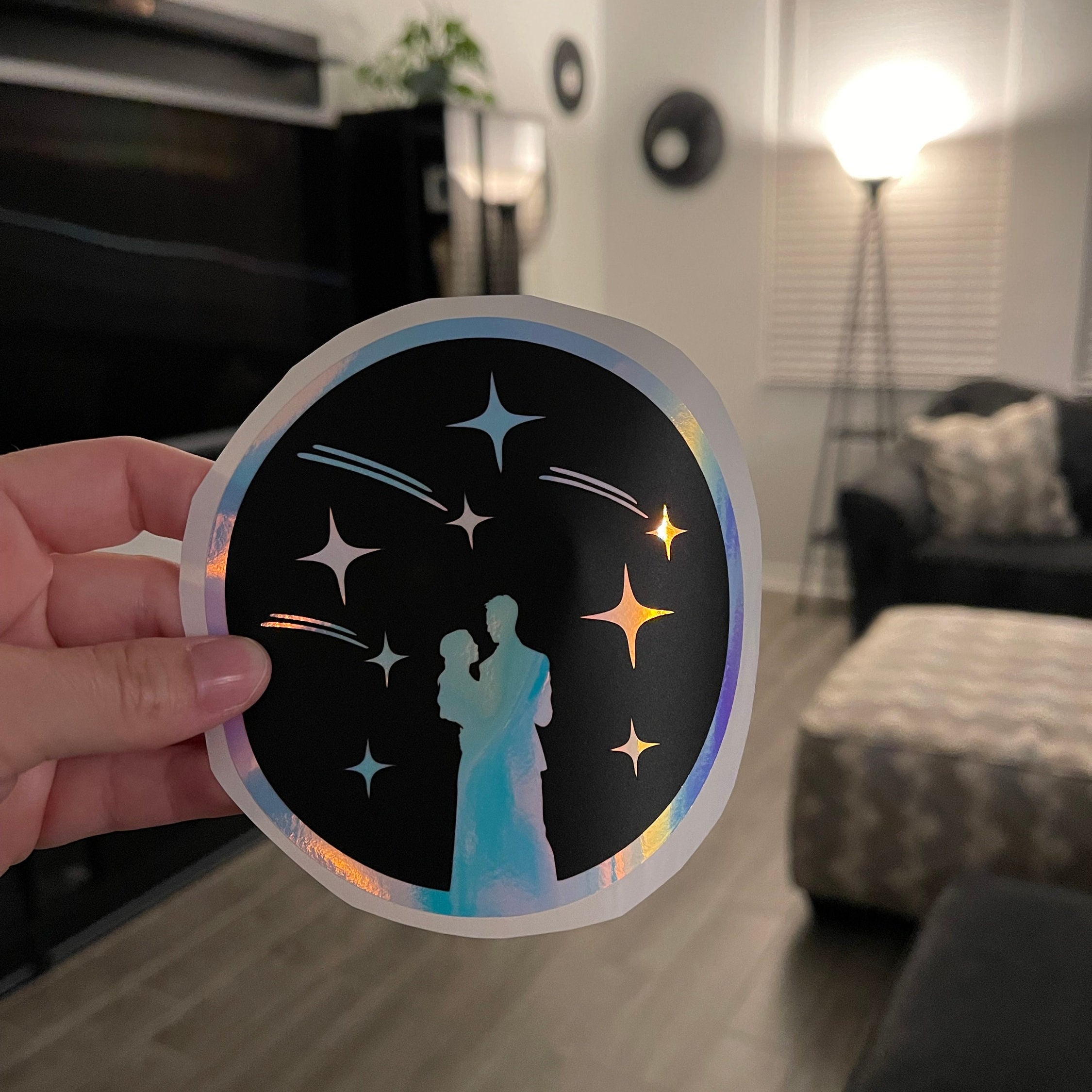 Starfall Decal - Holographic Opal White / Glow in the Dark-Create Fantasy Crafts