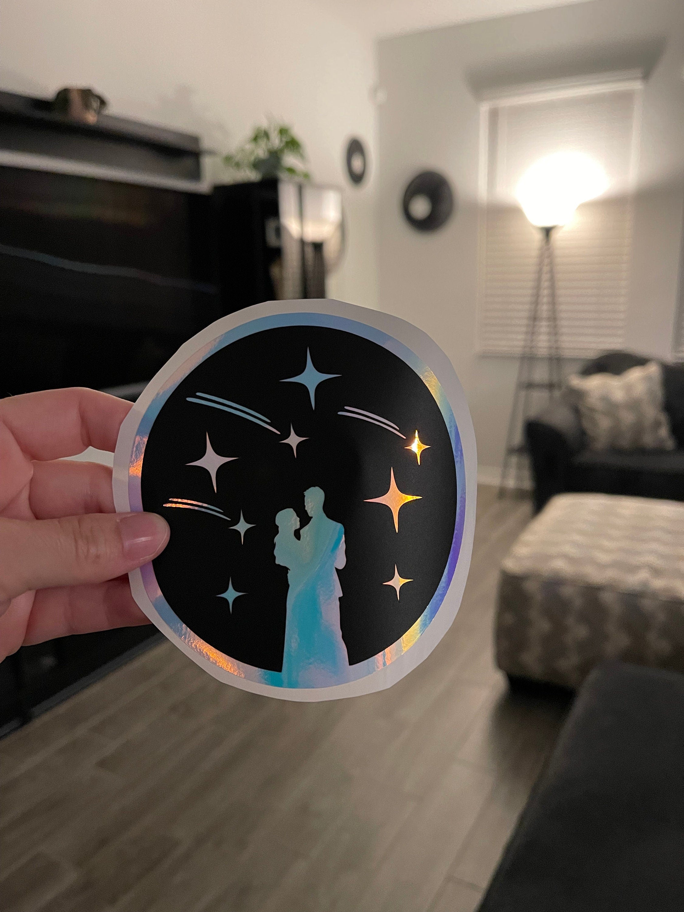 Starfall Decal - Holographic Opal White / Glow in the Dark-Create Fantasy Crafts