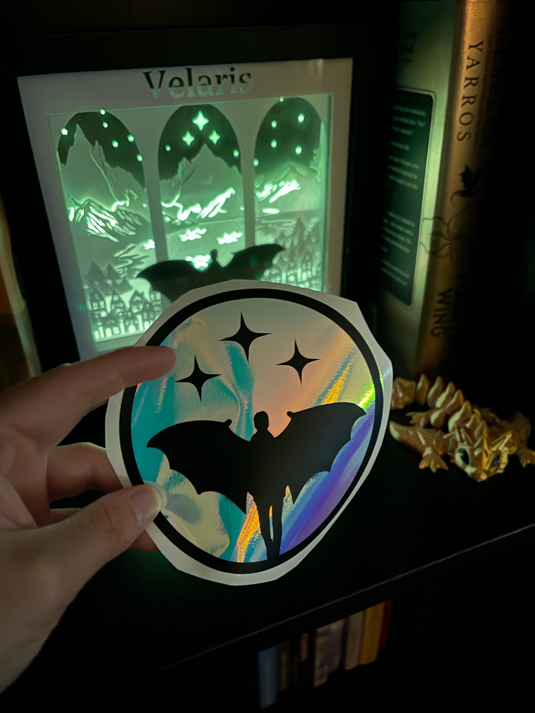 Faerie Decal - Holographic Opal White / Glow in the Dark-Create Fantasy Crafts