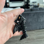 Black or Blue Dragon Keychain Articulating 3D Print-Create Fantasy Crafts