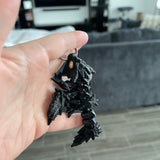 Black or Blue Dragon Keychain Articulating 3D Print-Create Fantasy Crafts