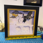 Dragon Lightbox LED Backlit layered cardstock shadowbox Bookshelf Decor-Create Fantasy Crafts