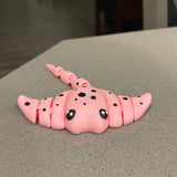 Baby Articulating Stingray 3D Printed Fidget Toy Desk Decor-Create Fantasy Crafts