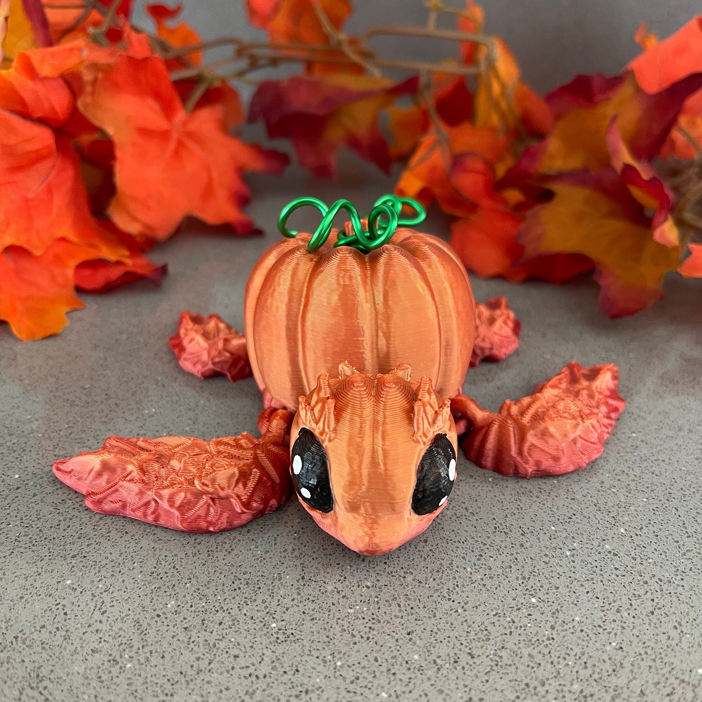 3D Print Pumpkin Turtle Fall Decor Desk Decor Fidget Toy-Create Fantasy Crafts